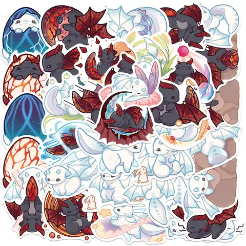 स्नोबोर्ड लैपटॉप सामान कार फ्रिज DIY स्टाइलिंग विनाइल प्यारा कार्टून स्टिकर के लिए 40 पीस पशु बिल्ली ड्रैगन भित्तिचित्र स्टिकर 8 best sales ड्रैगन स्टिकर - №8