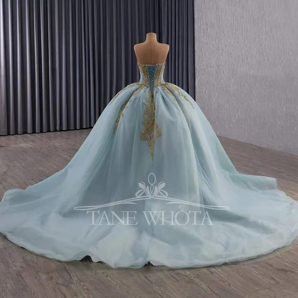 Elegant Sweetheart Evening Dress With Lace-Up Back Crystal Embroidery Customizable Prom Dress For Evening Party