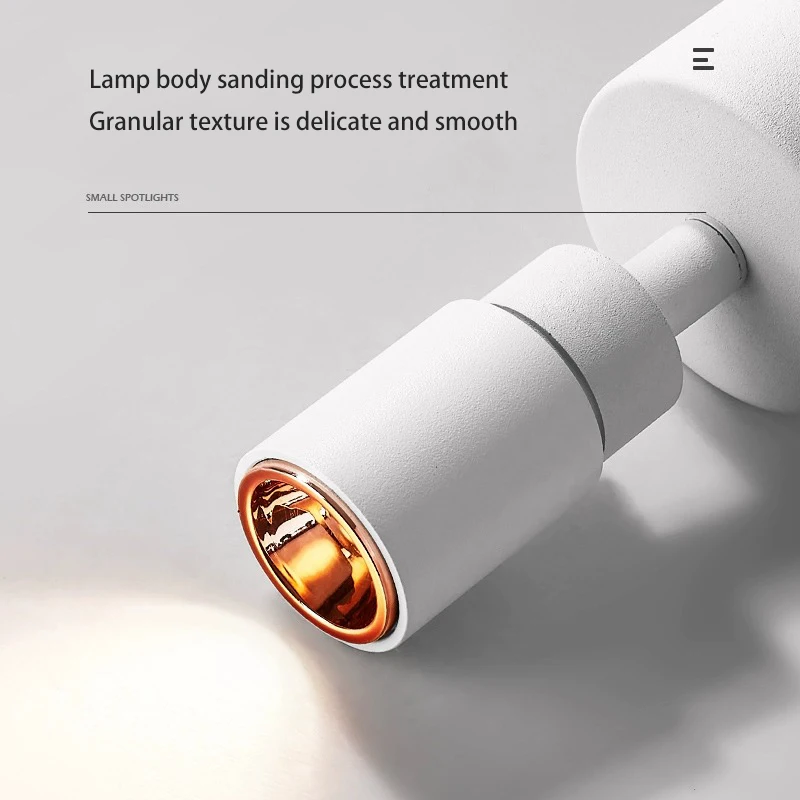 Led Track Light Whole Set Rails Lighting Fixture Surface Mounted Spotlight Mini Small Spot Lamp 110V 220V For Home Clothes Shop