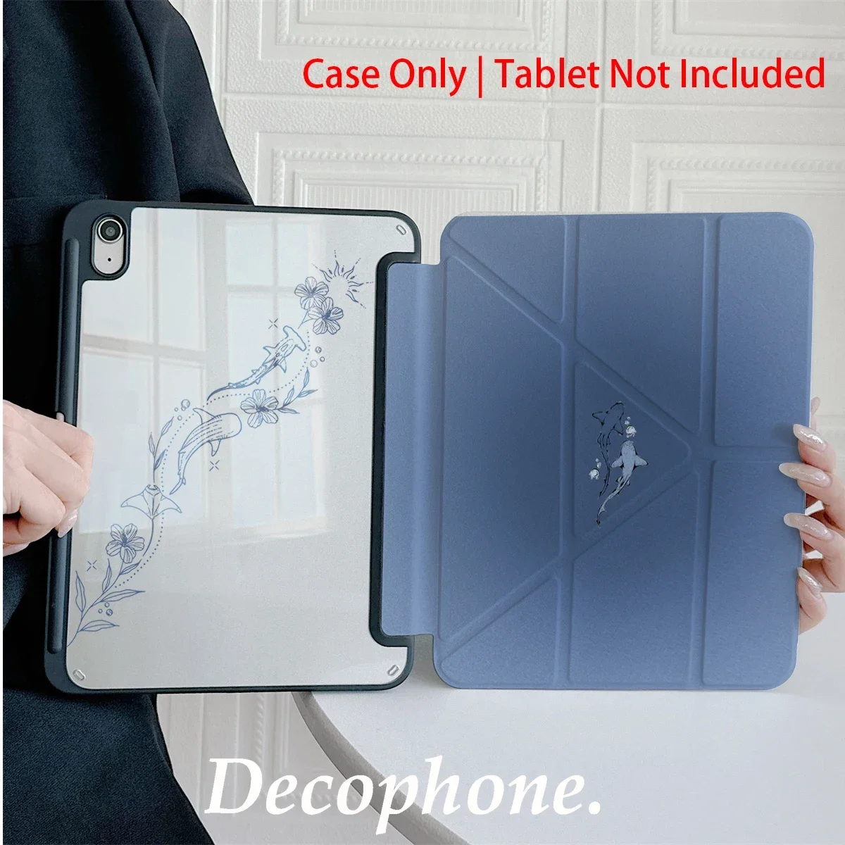 ins Dolphin For iPad 9/8/7th Gen 10.2-inch/iPad Pro 10/11th A16 2025/11in 2018-2025 2026 M4 Cover