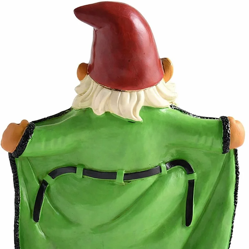 Garden Gnome Statue, Resin Craft Outdoor Decor, Dwarf Figurine for Garden Yard Patio