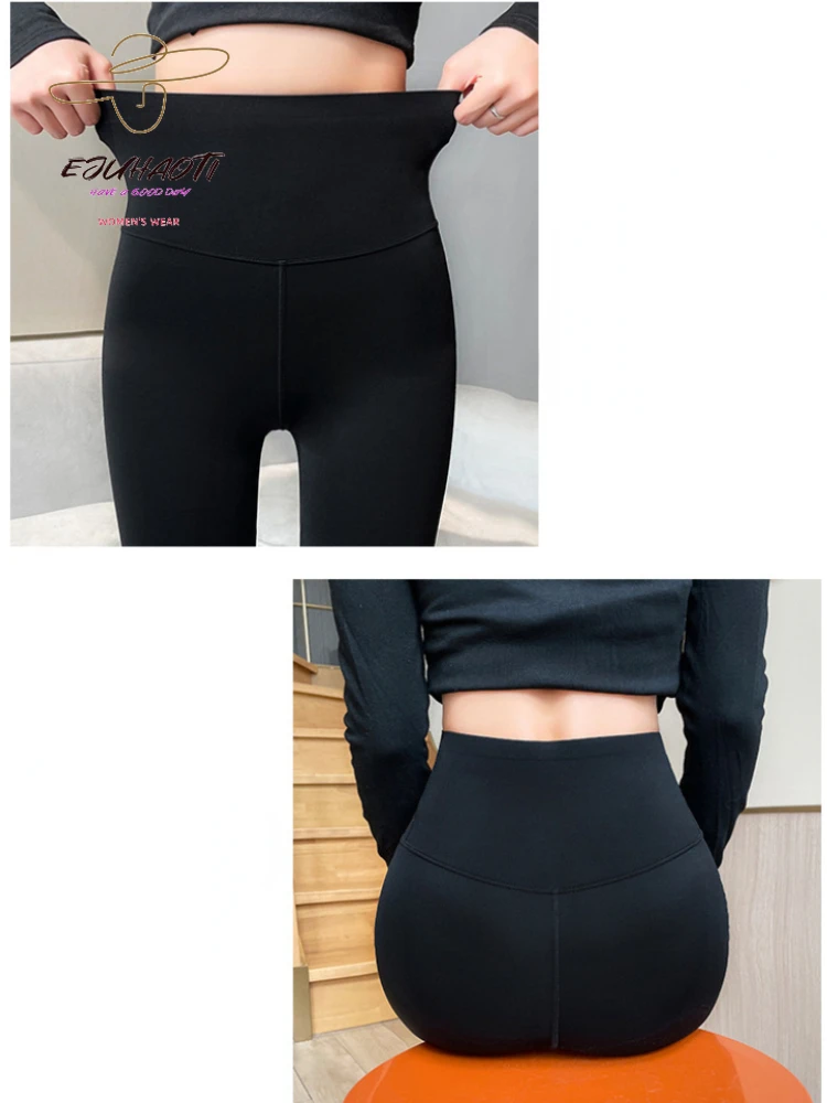 New Black Flared Shark Pants Women\'s Summer High Waist Appear Thin Sagging Sensation Trousers Fashion Woman Clothing Leggings