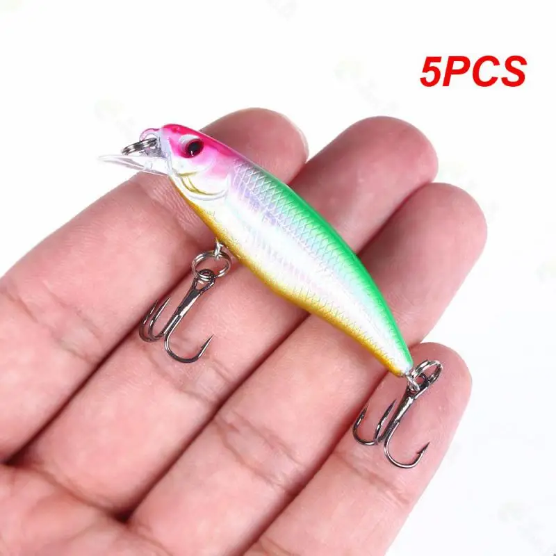 5PCS Japan Hot Model Sinking Minnow Fishing Lures 52mm 4.5g Jerkbait Bass Pike Carkbait Wobblers Swimbait Professional Hard Bait