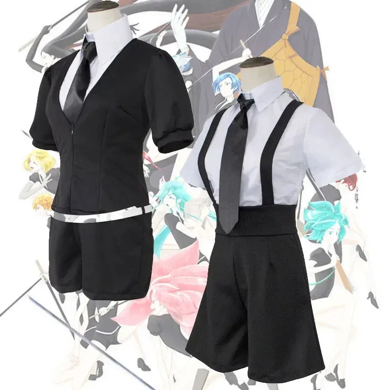 Аниме Houseki no Kuni Косплей Костюм Алмазный Антарктит Боди Земля блестящих комбинезонов Высококачественная одежда jueg