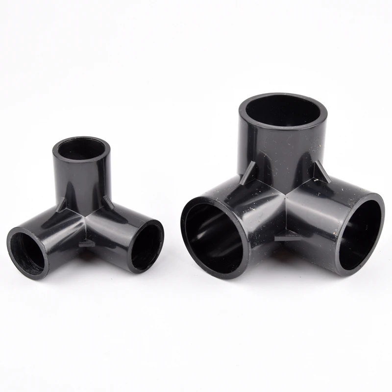 20/25/32mm Black PVC Pipe Connector 3/4/5/6-way Three-Dimensional Connector Garden Irrigation Water Tube Joint Fittings Adapter