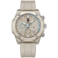 Reloj de cuarzo multifunción para hombre, cronógrafo de negocios con correa de silicona Original, resistente al agua, calendario, tendencia de marca superior