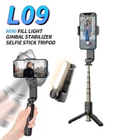 Handheld Selfie Stick Gimbal Stabilizer Holder Adjustable Fill Light Selfie Stand Bluetooth Mobile Phone  For IPhone Samsung