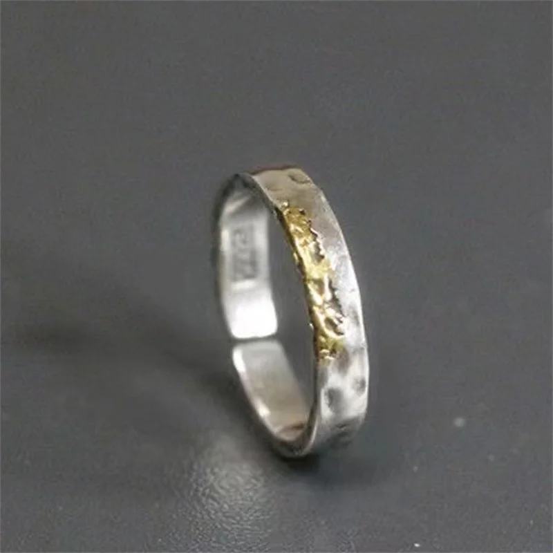 

Top Quality 925 Sterling Silver Ring For Men Jewelry Charming Gold Silver Collision Ring Male Gift For Boyfriend