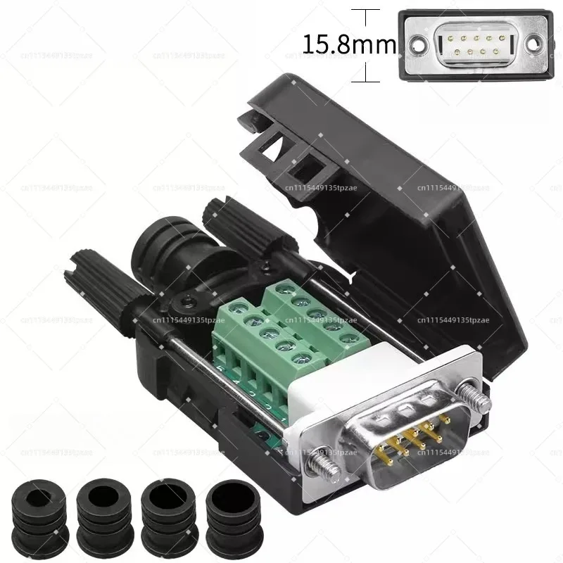 Profibus DP Connector, RS485 9-Pin, 90° Cable Outlet, Tool-Free Wiring, 6ES7972-0BA12-0XA0