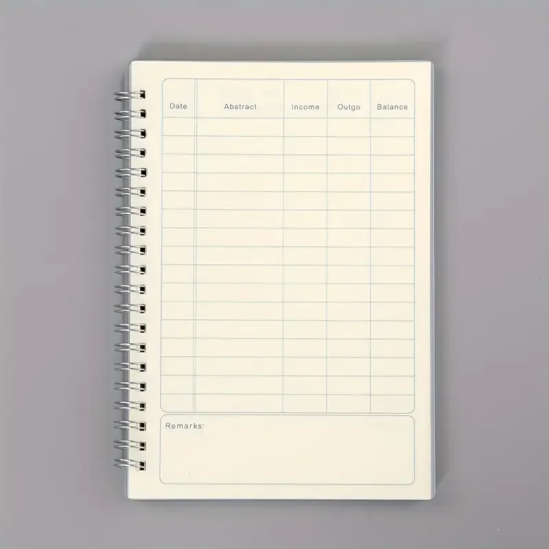 Agenda de 60 páginas, cuaderno de gestión financiera, diario, cuadernos, planificador de presupuesto, cuadernos de escritura de oficina, suministros escolares