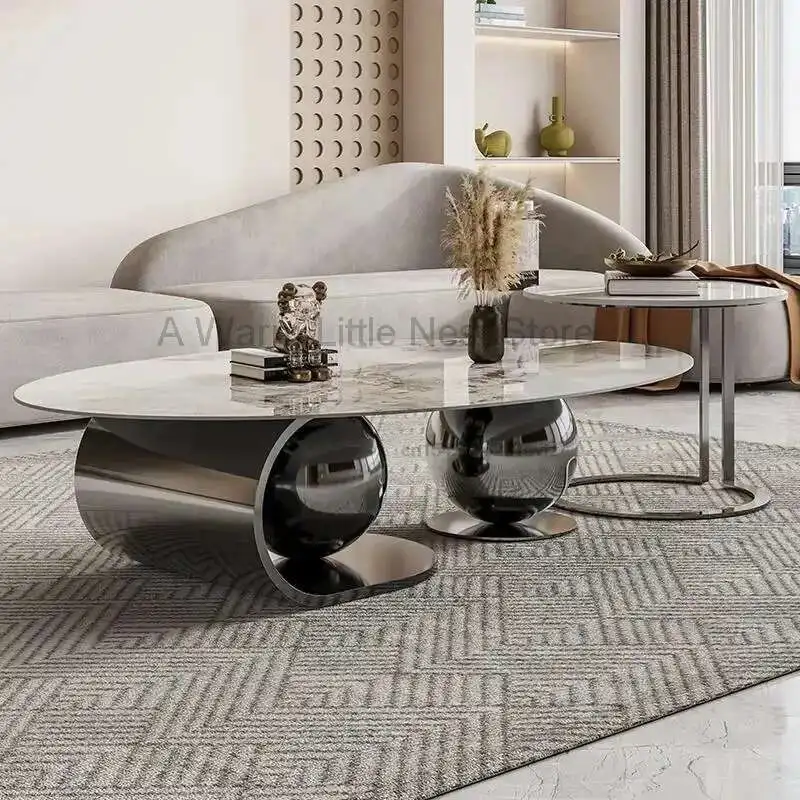 

Modern Luxury Natural Marble Coffee Table Designer Irregular NordicCoffee Table Unique Hardcover Stolik Kawowy Home Furniture