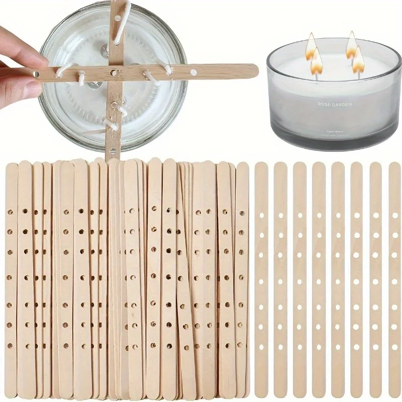 Wooden Candle Wick Holders, Candle Wicks Centering Device, Candle Wick Bars, Wick Holders for Large & Multiwick Candles.