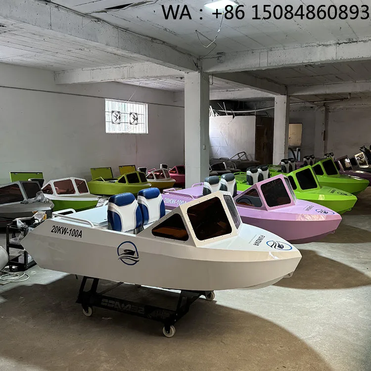 Calm Lake Cruise Stable Kart Style Mini Jet Boat, High Efficiency Power Component For Leisure Water Surf Vacation