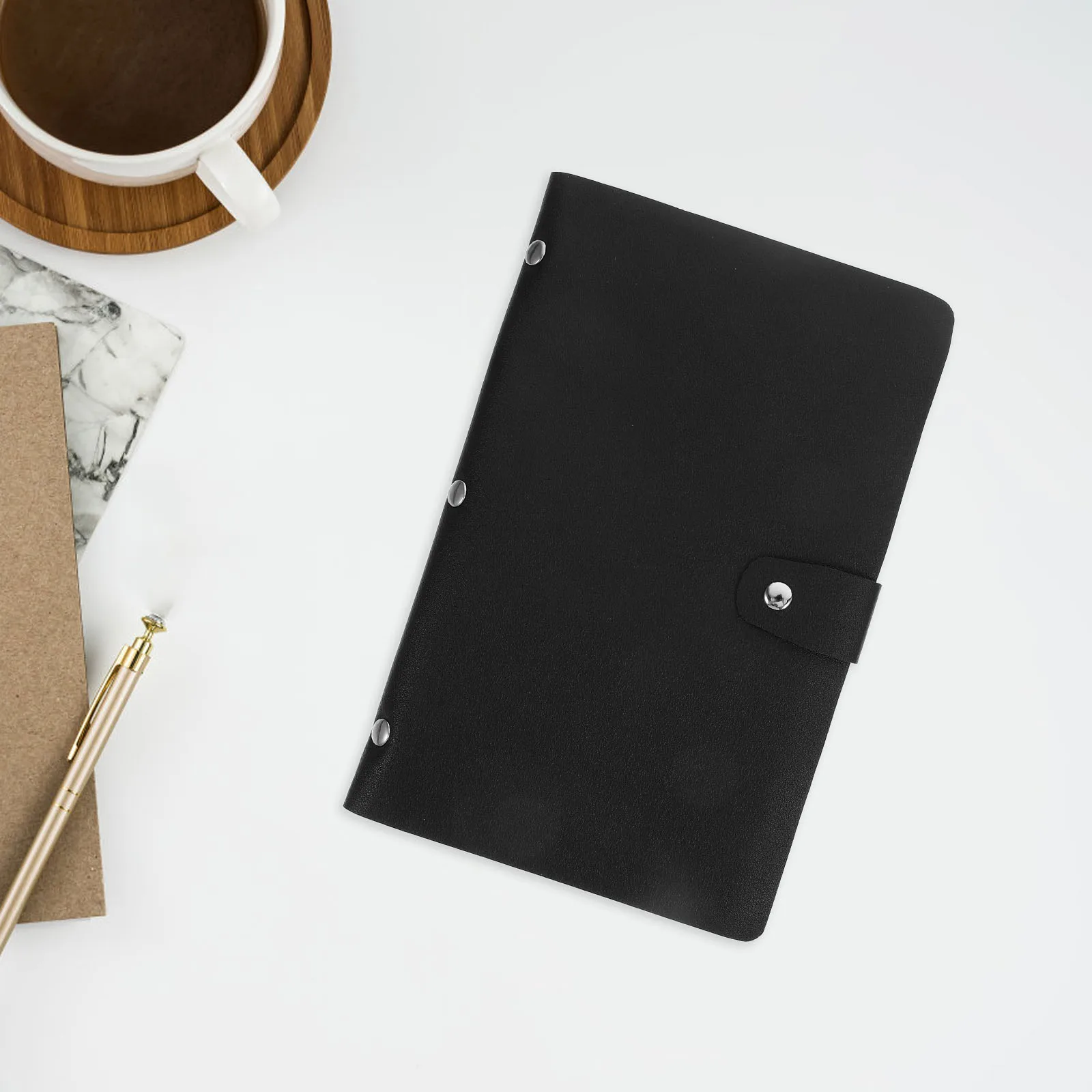 

Business Checkbook Plastic Invoice Album Multi-Use Office Receipt Organizer Bill Storage Binder Business Checkbook