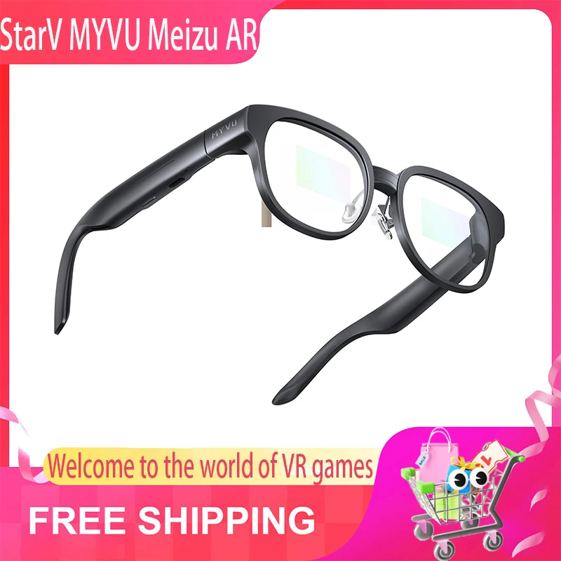 Meizu MYVU AR Smart Glasses 6 Translation AI Assistant Navigation Cycling Support Applewatch For Huawei Xiaomi Android 43g Light