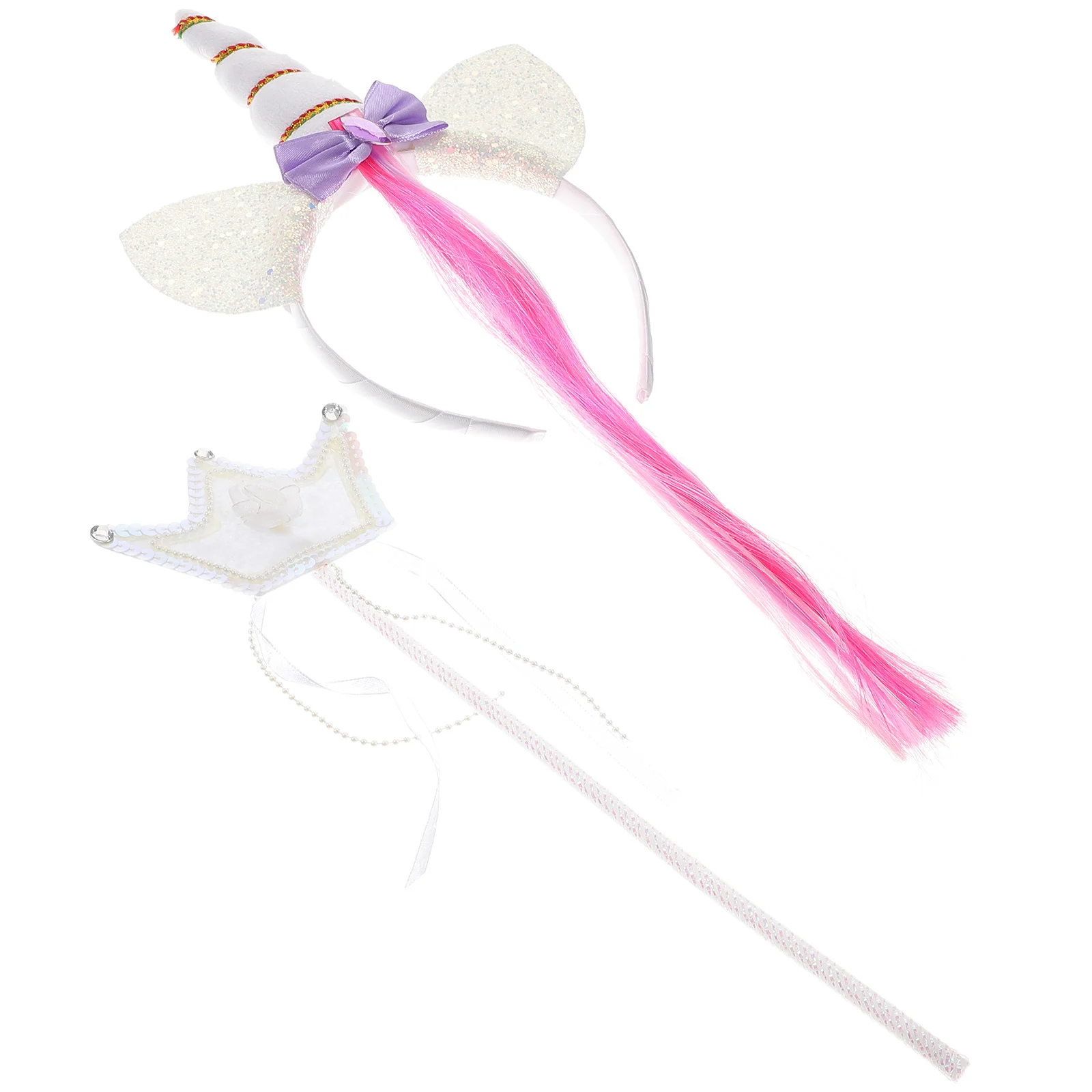 1Set Eenhoorn Haarband Mooie Meisjes Accessoire Herbruikbare Kostuum Wand Delicate Fee Hoofdband Verjaardagsfeestje Cadeau