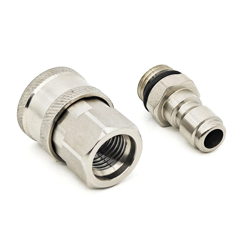 جهاز تنظيف يعمل بالضغط العالي محول 3/8 التوصيل السريع مجموعة خرطوم موصل سريع ل Karcher مدفع المياه مكافحة لف تحويل مشترك #6