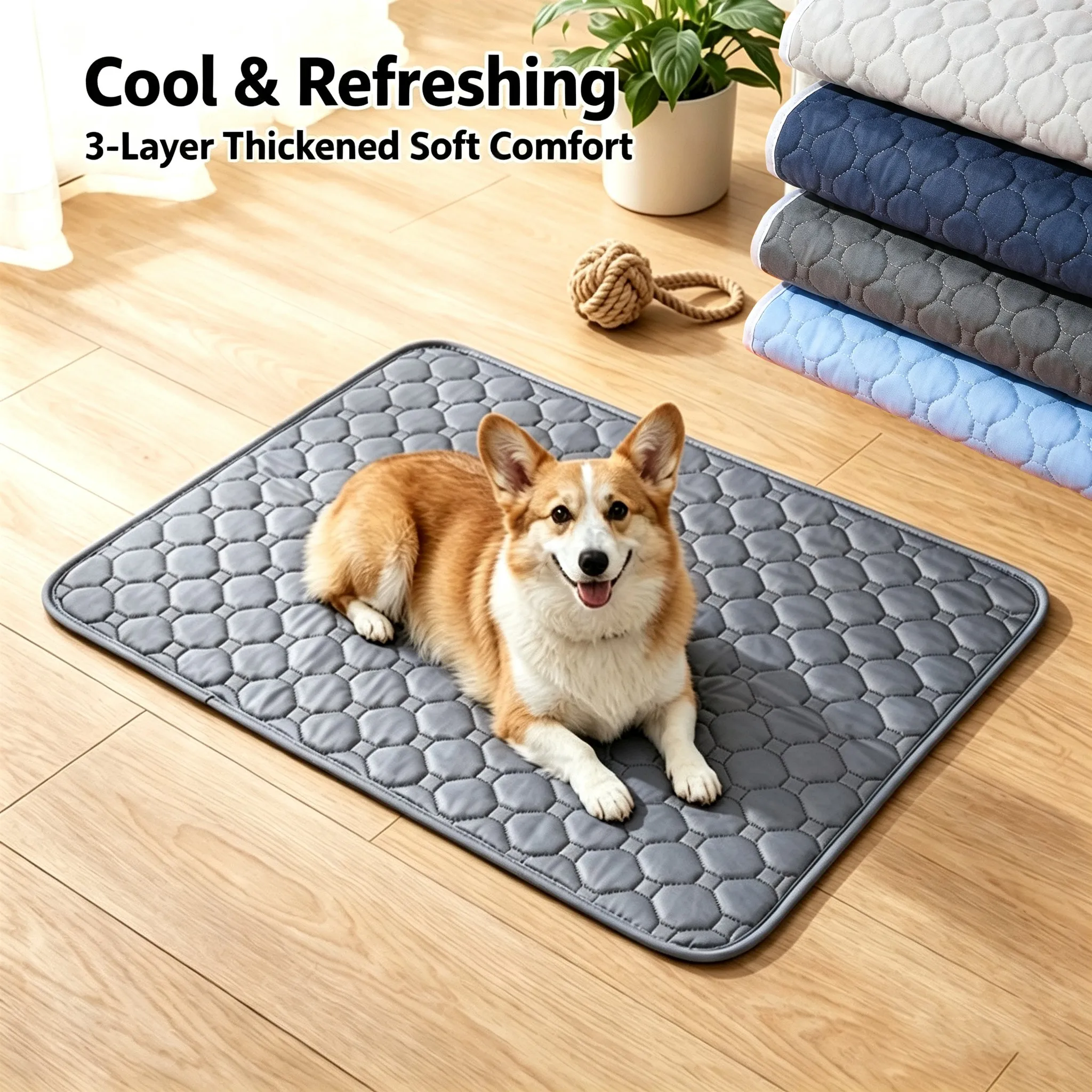 Dog Pee Reusable Pad Blanket Summer Cool Washable Puppy Training Absorbent Diaper Bed Urine Mat Car Seat Cover Pet Supplies