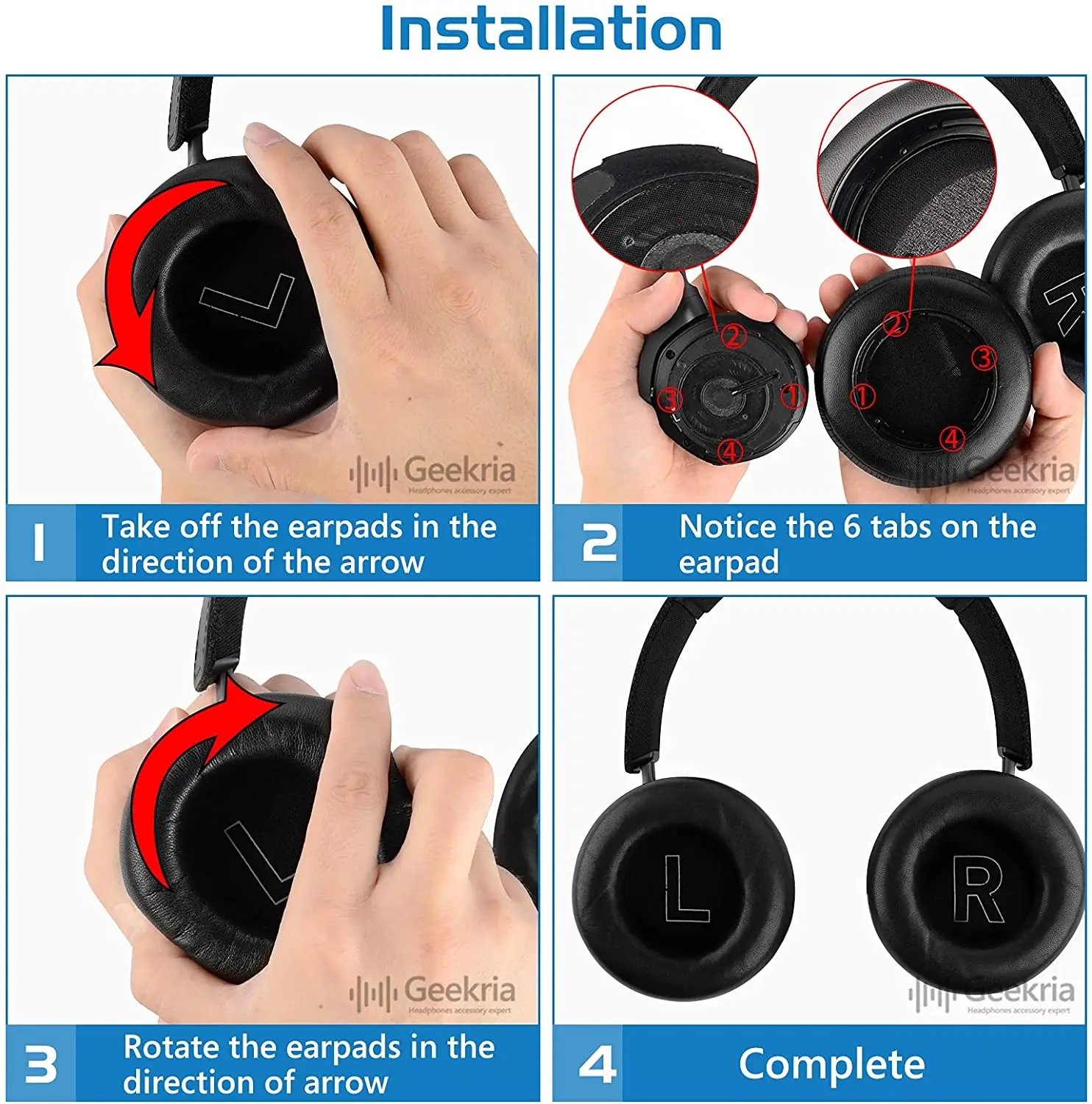 وسادات أذن V-MOTA متوافقة مع سماعات الرأس فوق الأذن Bang & Olufsen Beoplay H7 / H9i / H9، غير متوافقة مع B&O H9 3rd Gen