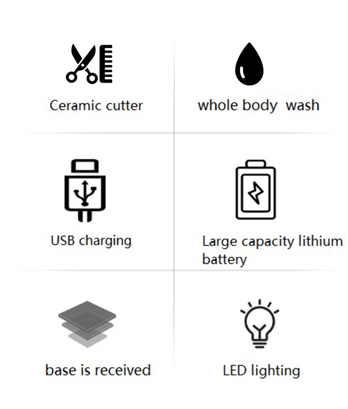 Kemei Elektrischer Leistenhaarschneider, Rasenmäher, Keramikklinge, wasserdichter Haarschneider, ultimativer Hygiene-Rasierer unter der Taille, Pflege – Detail 8