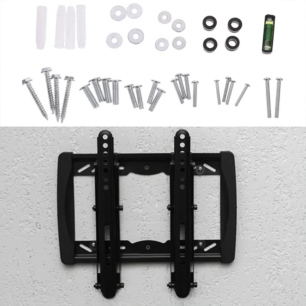 

1 set Mounting Screws Heavy Duty Iron Wall Mount Supplies Sturdy Replacement Anchors for Metal Bracket Installation