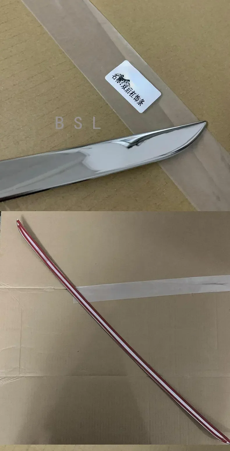 For BMW 7 Series F01 F02 2009-2015 Stainless Car Rear Bumper bottom cover trim Moulding Car Bumper Rear Lip Refit Decorate