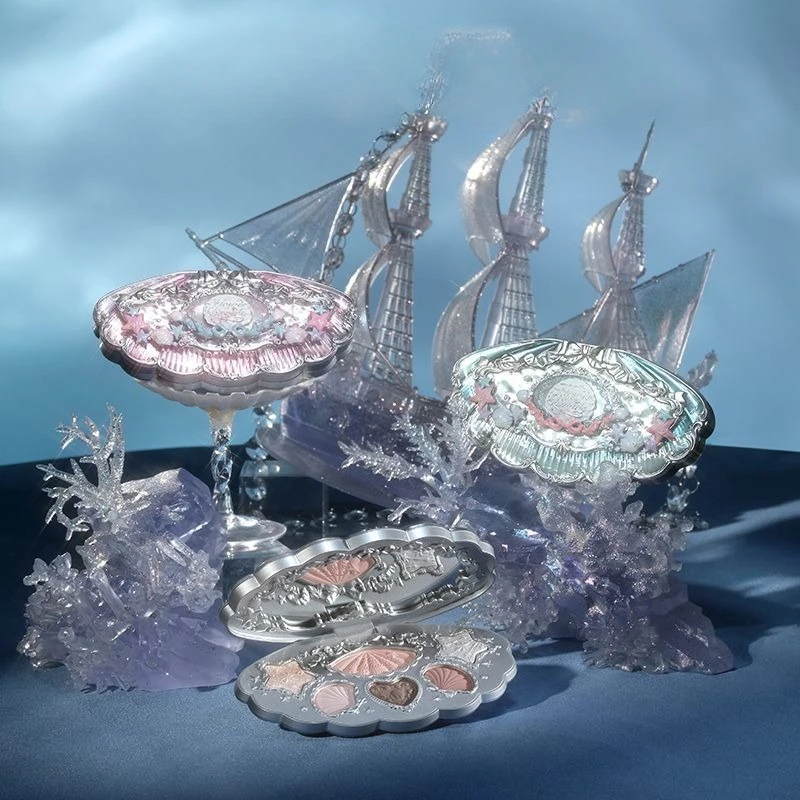 

Flower Knows Eye shadow Palette Swan Ballet 4 Matte 2 Shimmer Waterproof Highly Pigmented Long Lasting Makeup for Women Girls