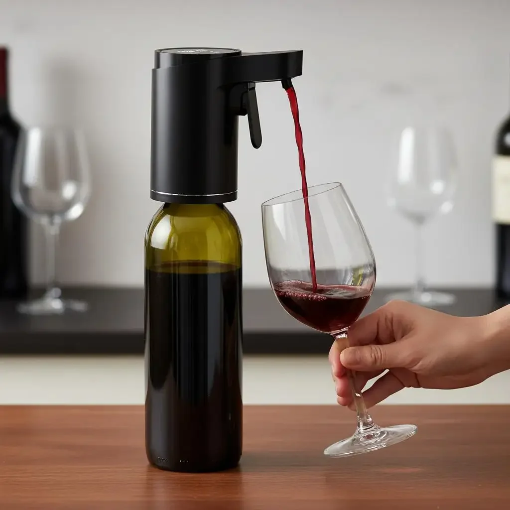 

Регулируемый интеллектуальный индукционный дозатор для вина с USB-зарядкой, бесступенчатой регулировкой, сенсорным управлением, автоматический винный диспенсер