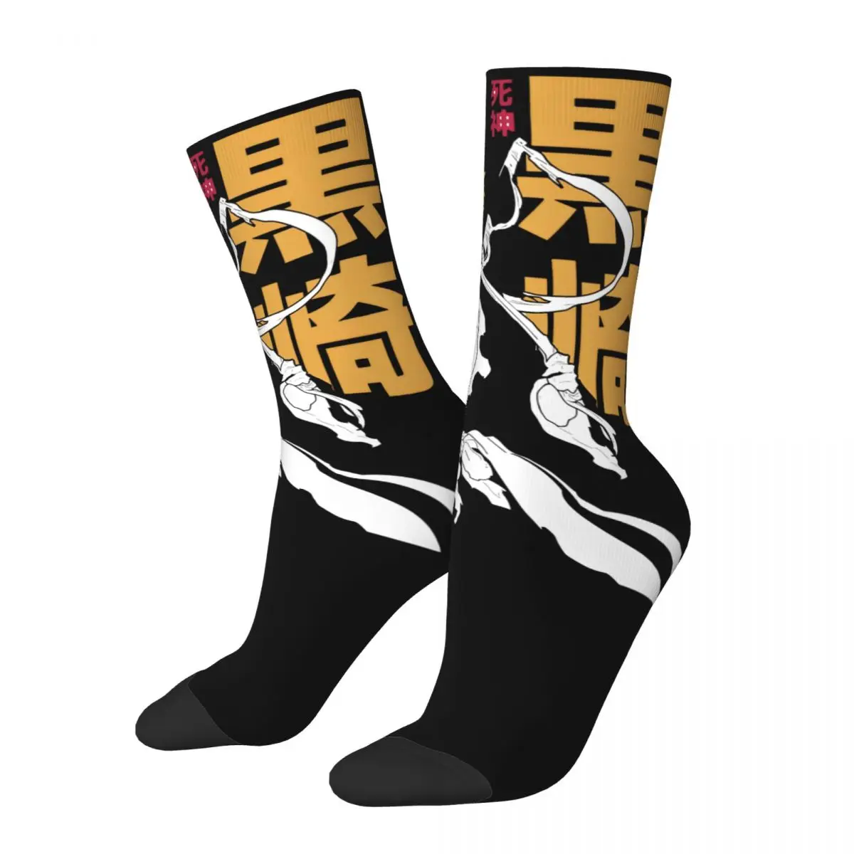 Japan Anime 3D printing cosy Unisex Socks,Hiking Bleach Zaraki Kenpachi Interesting Four Seasons Socks