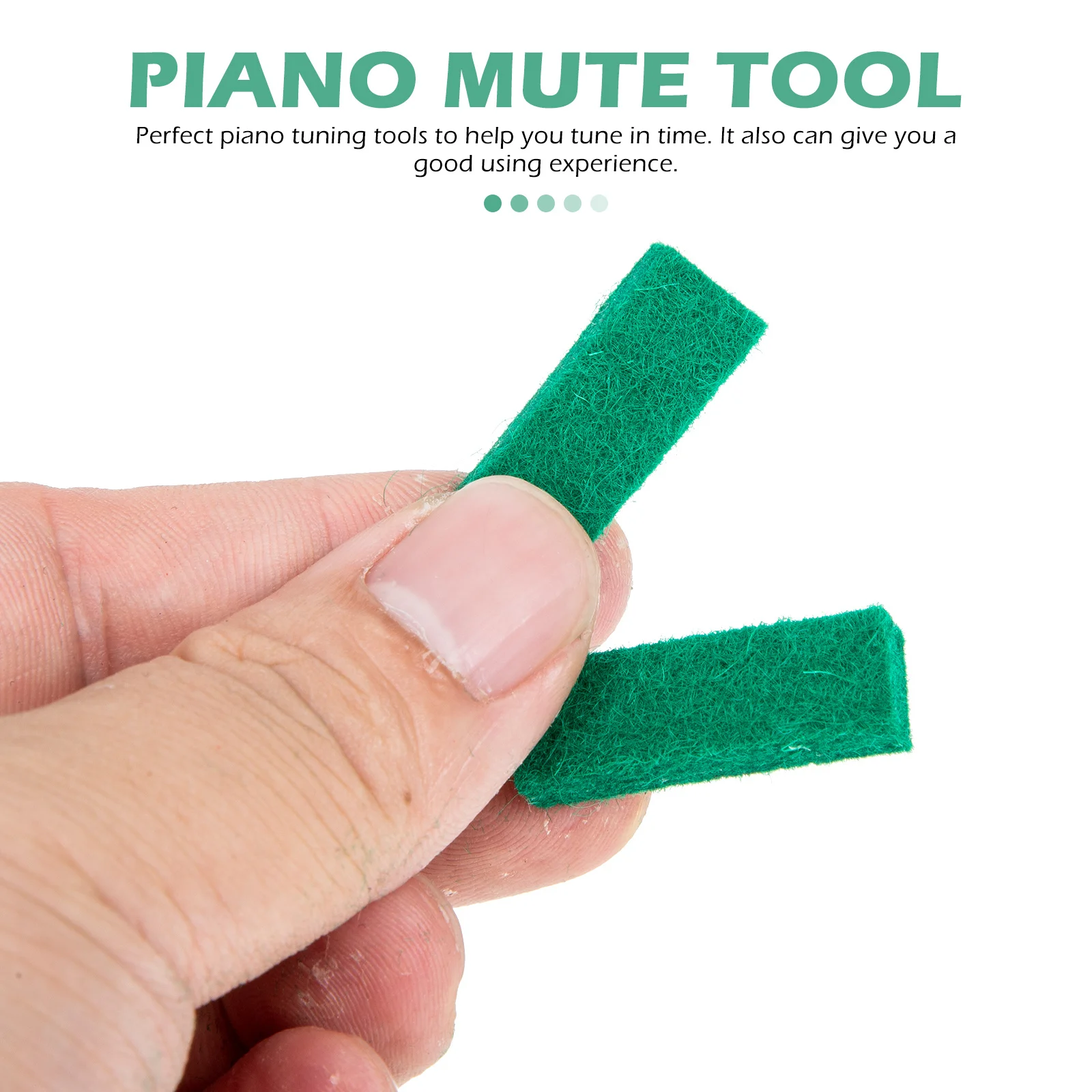 

50Pcs Piano Tuning Felt Mutes Professional Tuning Aid for Silent Playing and Maintenance Metronome for Piano Instrument Supply