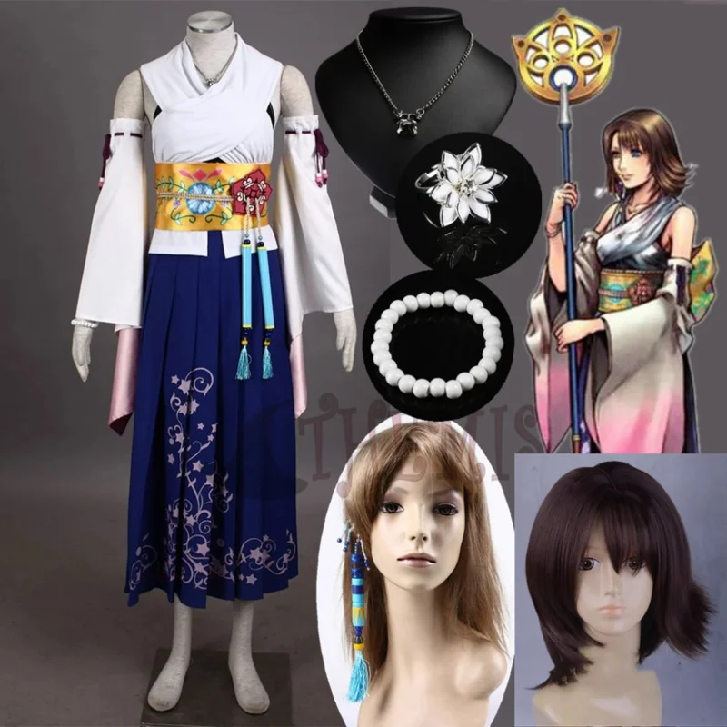 Athemis Final Fantasy Ten Yuna Cosplay Summoned Costume Outfit High Quality Same As Original Character Any Size JS334