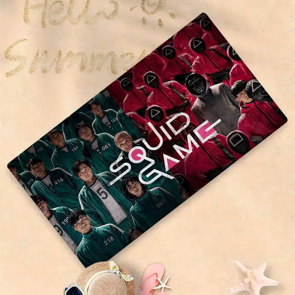 

TV Game S-Squids Beach Towel For Kids Personalized Bath Towel Pool Towel Vacation Gift Picnic Towel Party Gift