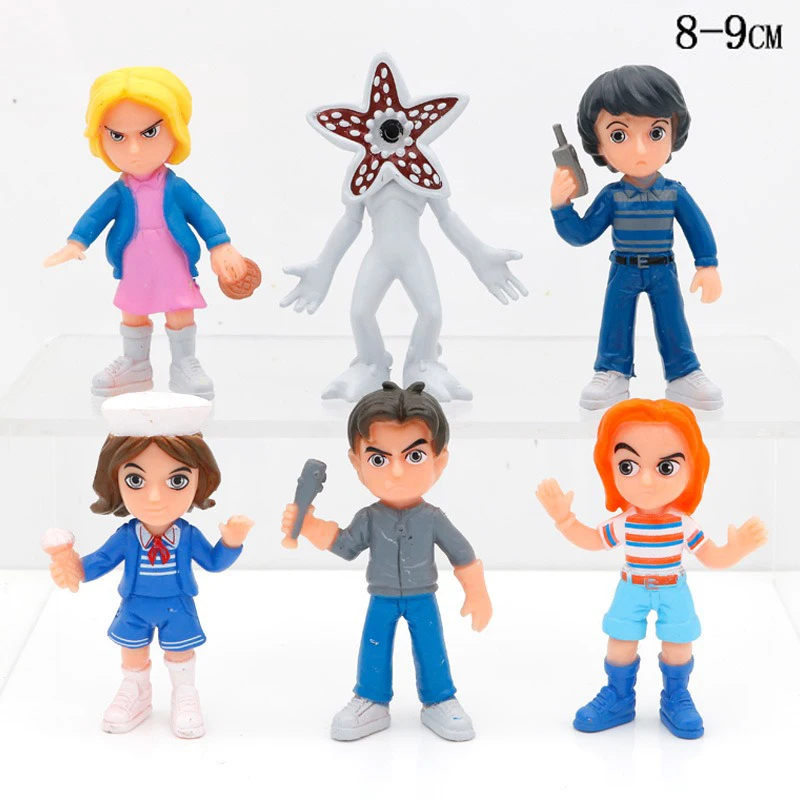 6-8 قطعة/المجموعة/مجموعة مسرحيات تلفزيونية غريبة ويل بايرز أحد عشر شخصيات الحركة مجموعة دمية لطيفة نموذج ألعاب هدايا حفلات أعياد الميلاد