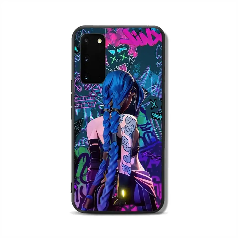 Coque de téléphone Graffiti Arcane Jinxs, étui pour Samsung Galaxy S25 S23 S24 FE S22 S20 S21 S10 S9 Plus lite Ultra FE S30 Note 20 10