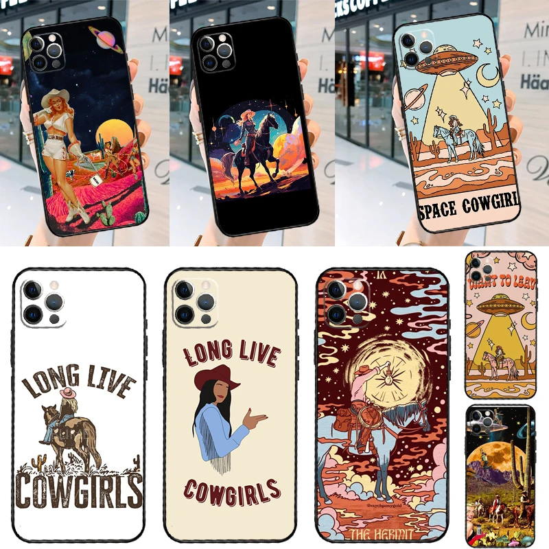 Space Cowgirl Case For Oppo A57 A17 A77 A94 A74 A54 A80 A60 A40 A18 A38 A58 A78 A98 A96 A76 A16 A15 A6 Pro