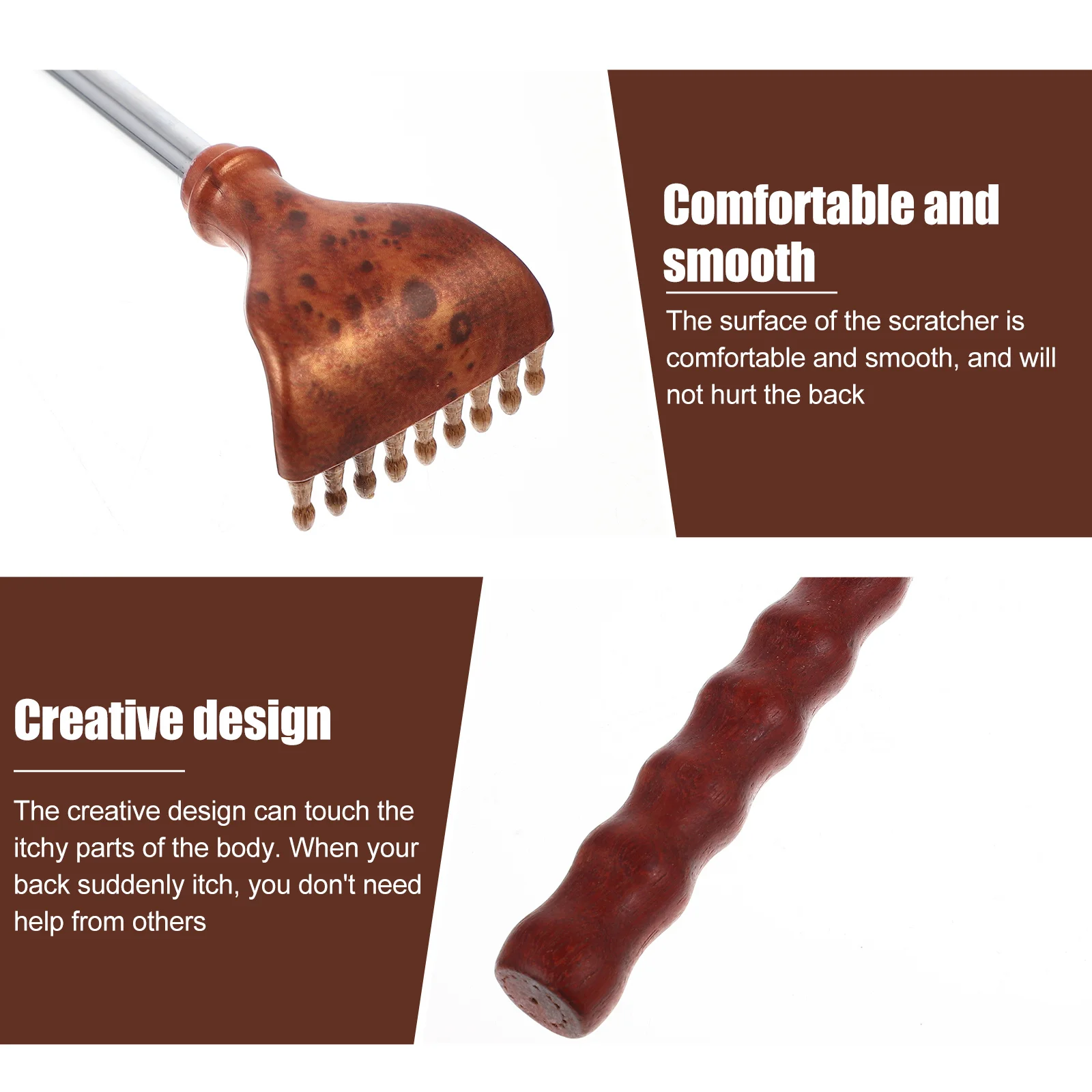 

Telescopic Body Scratcher Long Portable Back Massager Household Back Scratcher Convenient Relaxation Tool for Home Travel Use