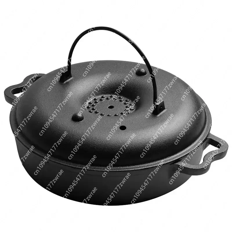 2023 New Pre-Seasoned Cast Iron Dutch Oven for Outdoor Camping Eco-Friendly Baked Potato Sweet Potato Cooking Cast Iron