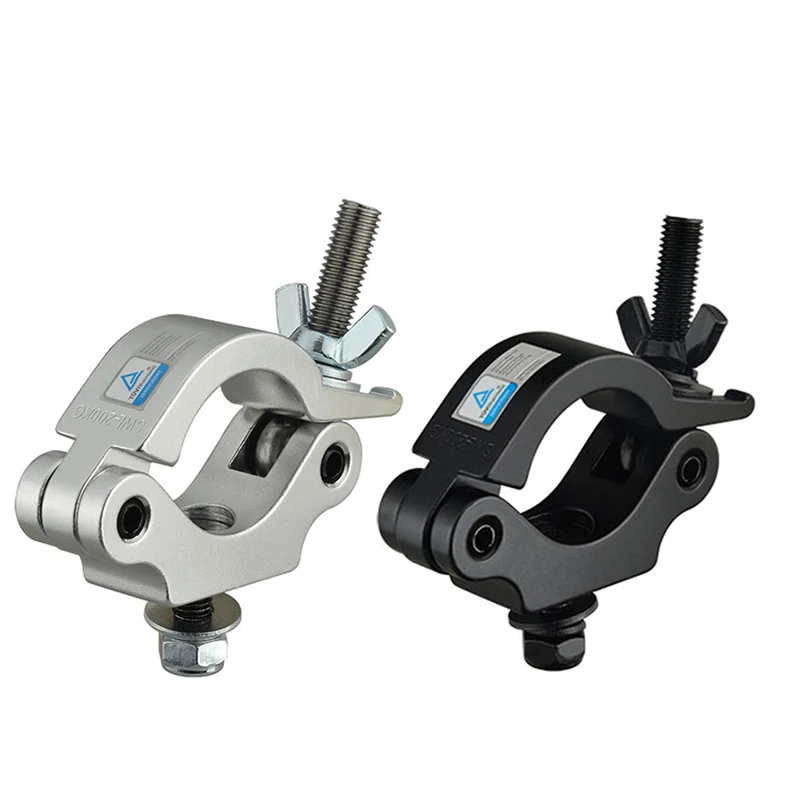 Stage Lighting Hook Slim Truss Clamp Aluminum Alloy Fit Tube 48-51mm Load 200kg Par Light Led Moving Head Light 2