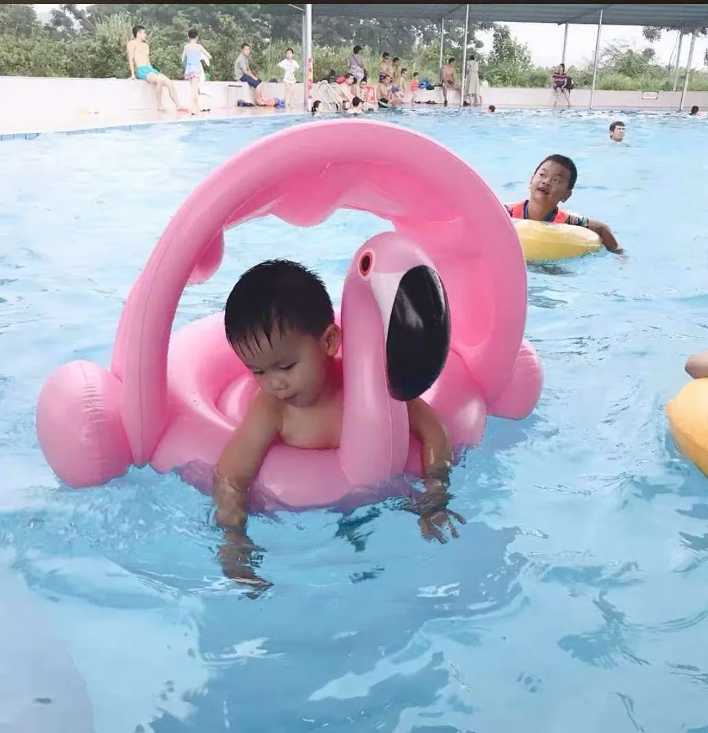 Summer Inflatable Flamingo Swan Pool Float Baby Swim Ring Water Hammock Swimming Ring Dropshipping