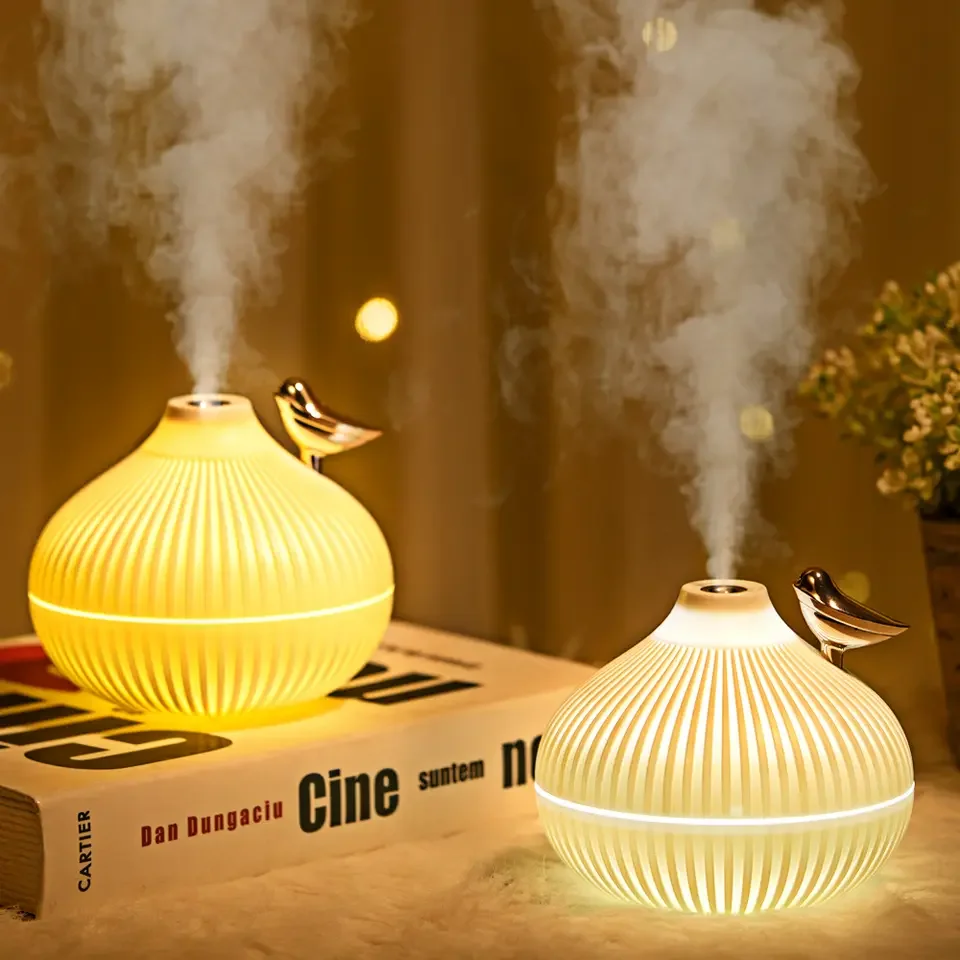 Air Purifier LED Lamp Humidifiers for Home Cute Desktop Humidifier Mini Essential Oil Fragrance Smart Aroma Diffuser