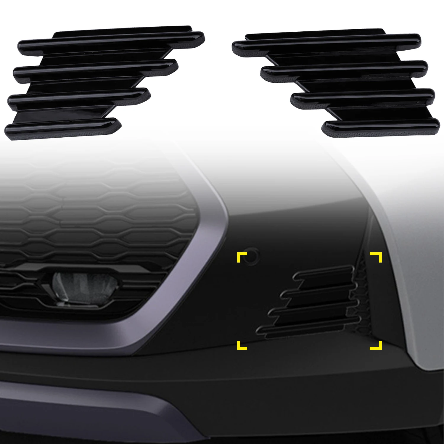 for Toyota C-HR CHR AX20 2024 2025 Car Accessories ABS Front Bumper Air Vent Trim Cover 2PCS Excludeing GR Sport Versions