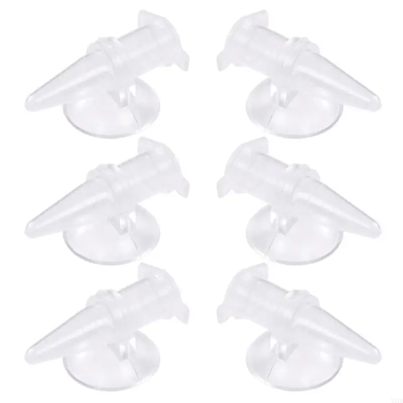 Pack of 6 Transparent Shrimp Feeders for Fishtanks Convenient Installation Observation Feeding Cups for Fishtanks
