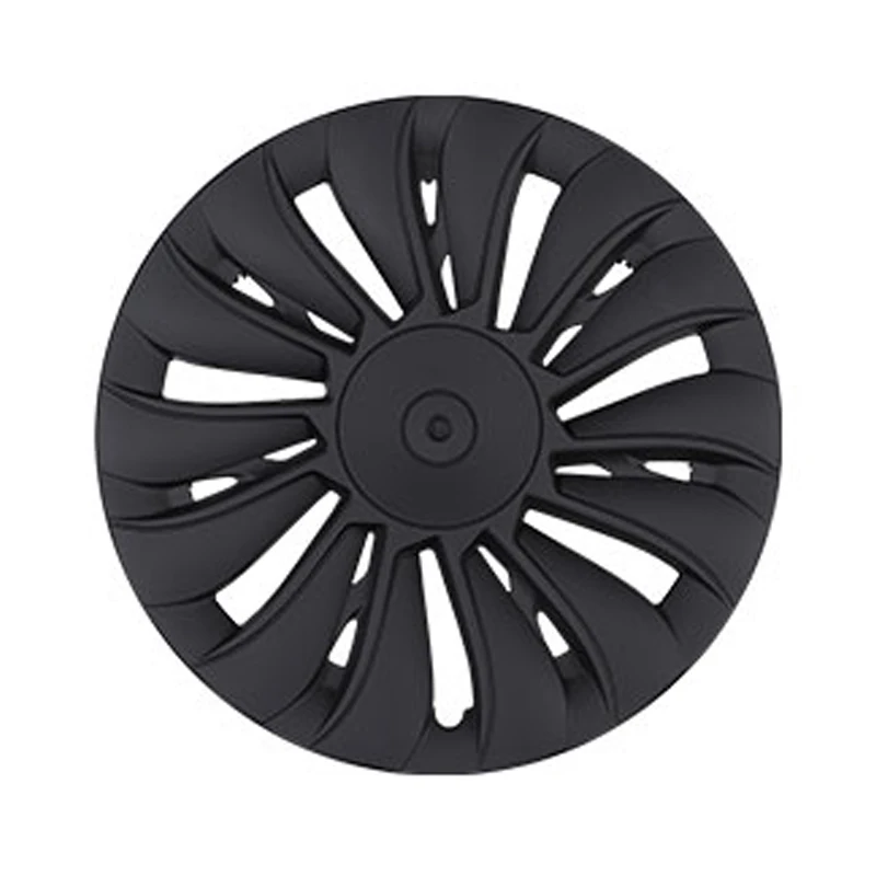 4pcs/set 19 Inch ABS Black Hub Cover For Tesla Model Y Hubcap 2019-2022 Wheel Covers