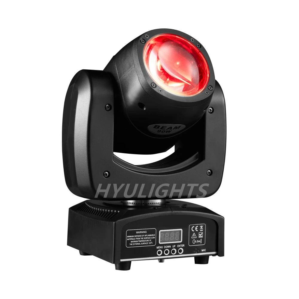 Haz de luz LED de cabeza móvil 4 en 1, 90W, RGBW, brillo impresionante, mejor con DMX, soporte activado por sonido y Modo Automático para barras de discoteca