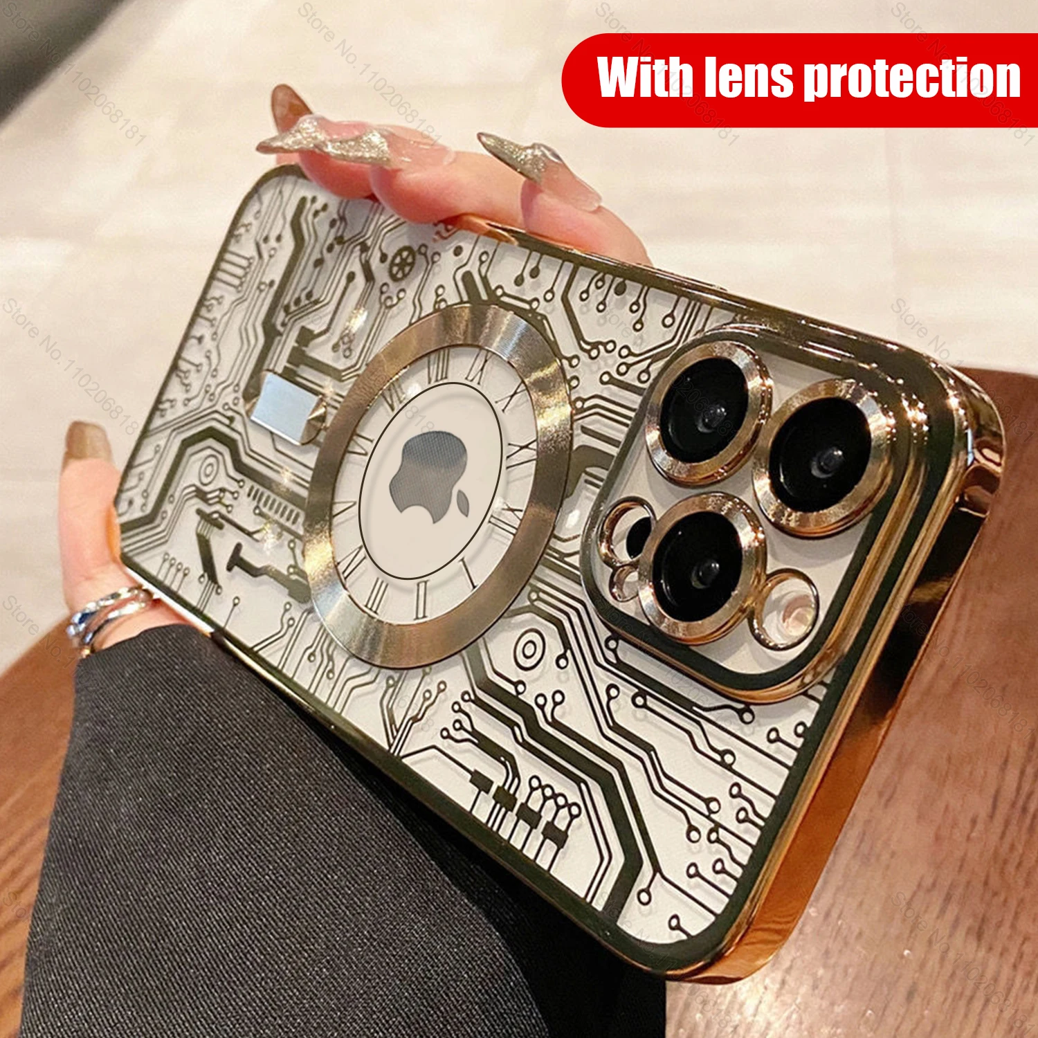 For Magsafe Wireless Charge Plating Bumper Shockproof Soft Case For iPhone 15 13 12 11 14 Pro Max Plus Magnetic Clear Phone Case