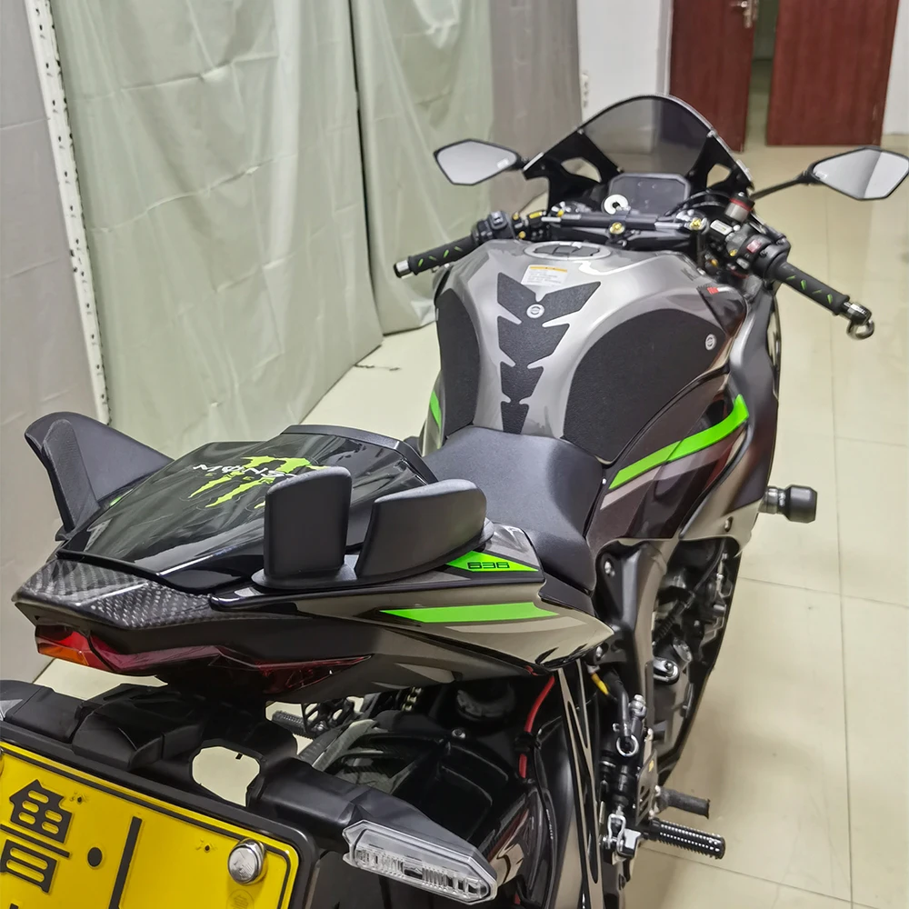 For Kawasaki Ninja ZX6R ZX-6R 2019-2025 Carbon Fiber Tail Panel Rear Seat Panel Cover Fairing Cowl Accessories