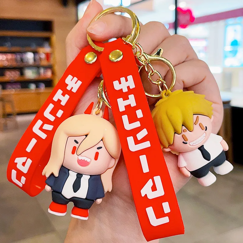 Cross border chainsaw Pochita keychain Magimarri anime game surrounding cartoon bags car small pendants