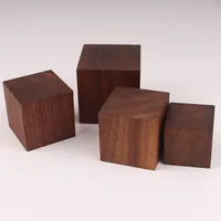Walnut Block Cubic Wood 2cm 3cm 4cm 5cm 6cm DIY Hand Craft Materials Cube Wooden Blocks Timber 4