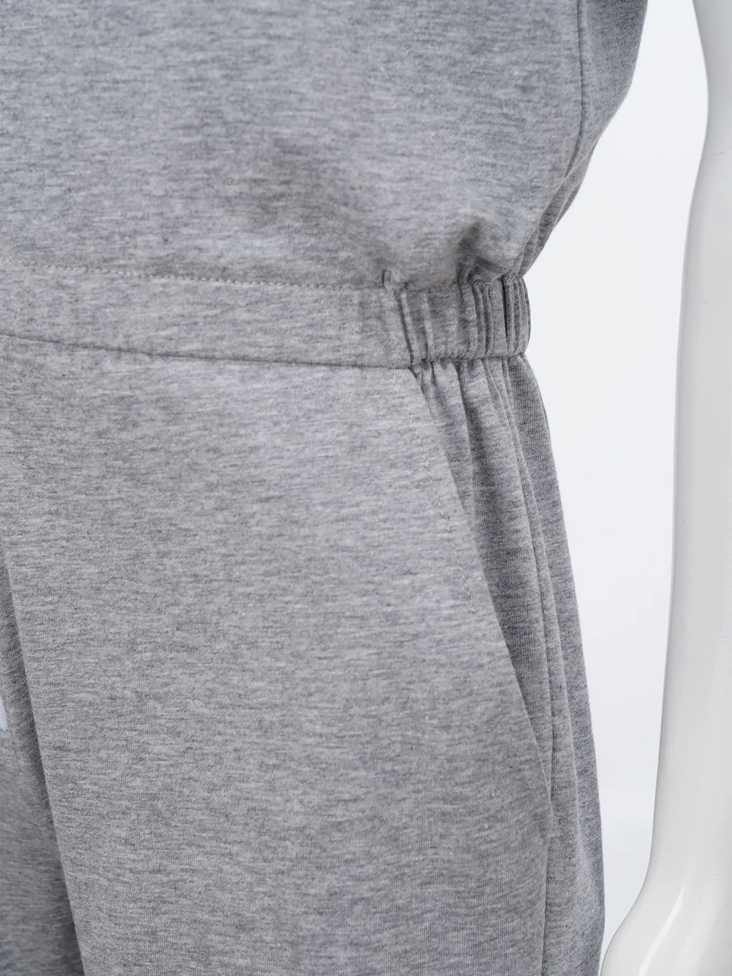 Kids Boys Girls Zipper Hooded Jumpsuit Sleeveless Elastic Waist Thigh Length Bodysuit Casual Daily Holiday Home Wear Pajamas view 5