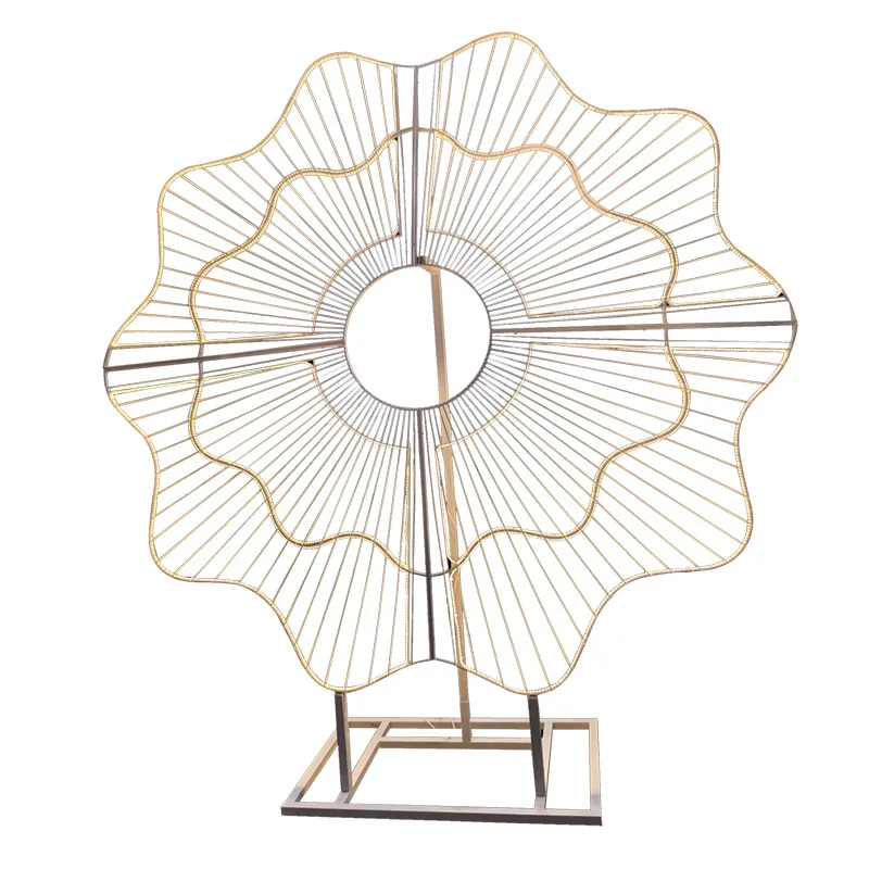 

Big ring creative ornament venue arrangement luminous lights pattern guide street lights wedding wedding props atmosphere